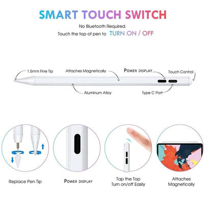 Stylet capacitif actif Pen For Touch Screen de rejet universel de paume