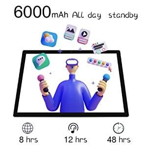 2023 écran capacitif 512GB de carnet de tablette d'Ultrabook de 10,1 pouces