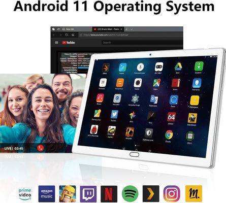 Tablette de Chromebook de noyau d'Octa de 10 pouces Windows 2 dans 1 avec 4+64/128GB