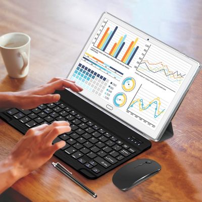 Tablette de Chromebook de noyau d'Octa de 10 pouces Windows 2 dans 1 avec 4+64/128GB