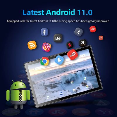 Carnet Android 11 de protection de 32GB ROM Quad Core Ultrabook Touchscreen Smart 10,1 pouces