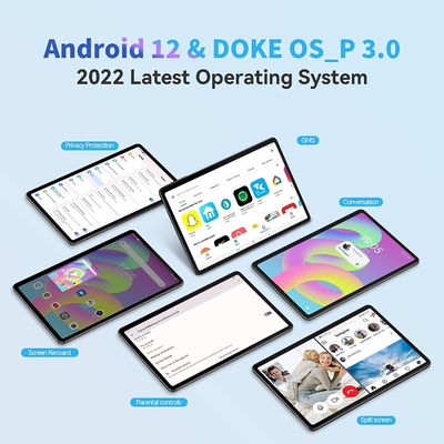 tablette 64GB de 10inch Android 12 Ultrabook pour le bureau apprenant en ligne