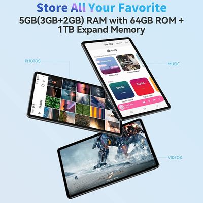 tablette 64GB de 10inch Android 12 Ultrabook pour le bureau apprenant en ligne
