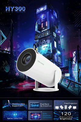 2.69 pouces affichage LCD TFT 4K HD projecteur avec quad-core ARM Cortex-A53 CPU et 1G RAM