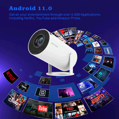 1G mémoire tampon Full HD projecteur LCD avec processeur quad-core ARM Cortex-A53